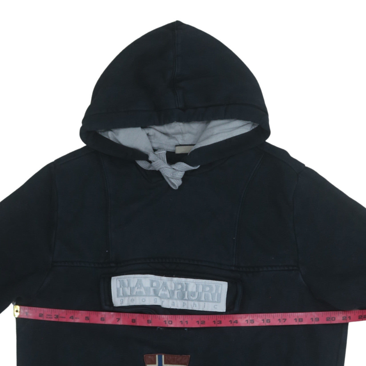 Mens UK Size M Napapijri Black Pullover Hoodie