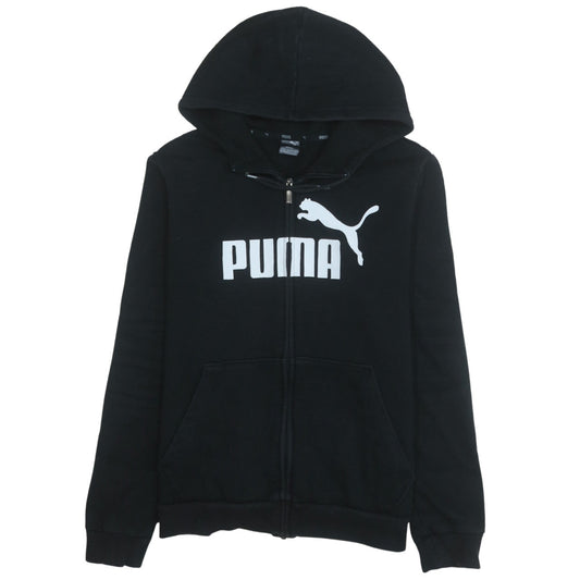 Womens UK Size M Puma Black Full Zip Hoodie