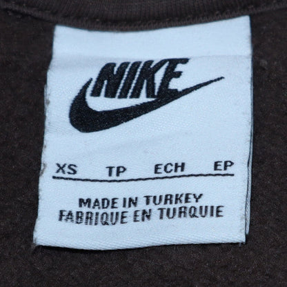 Womens UK Size XS Nike Brown Pullover Hoodie