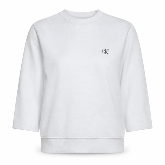 Womens UK Size S Calvin Klein Jeans White Pullover Sweatshirt