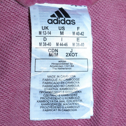 Womens UK Size M Adidas Purple Full Zip Hoodie