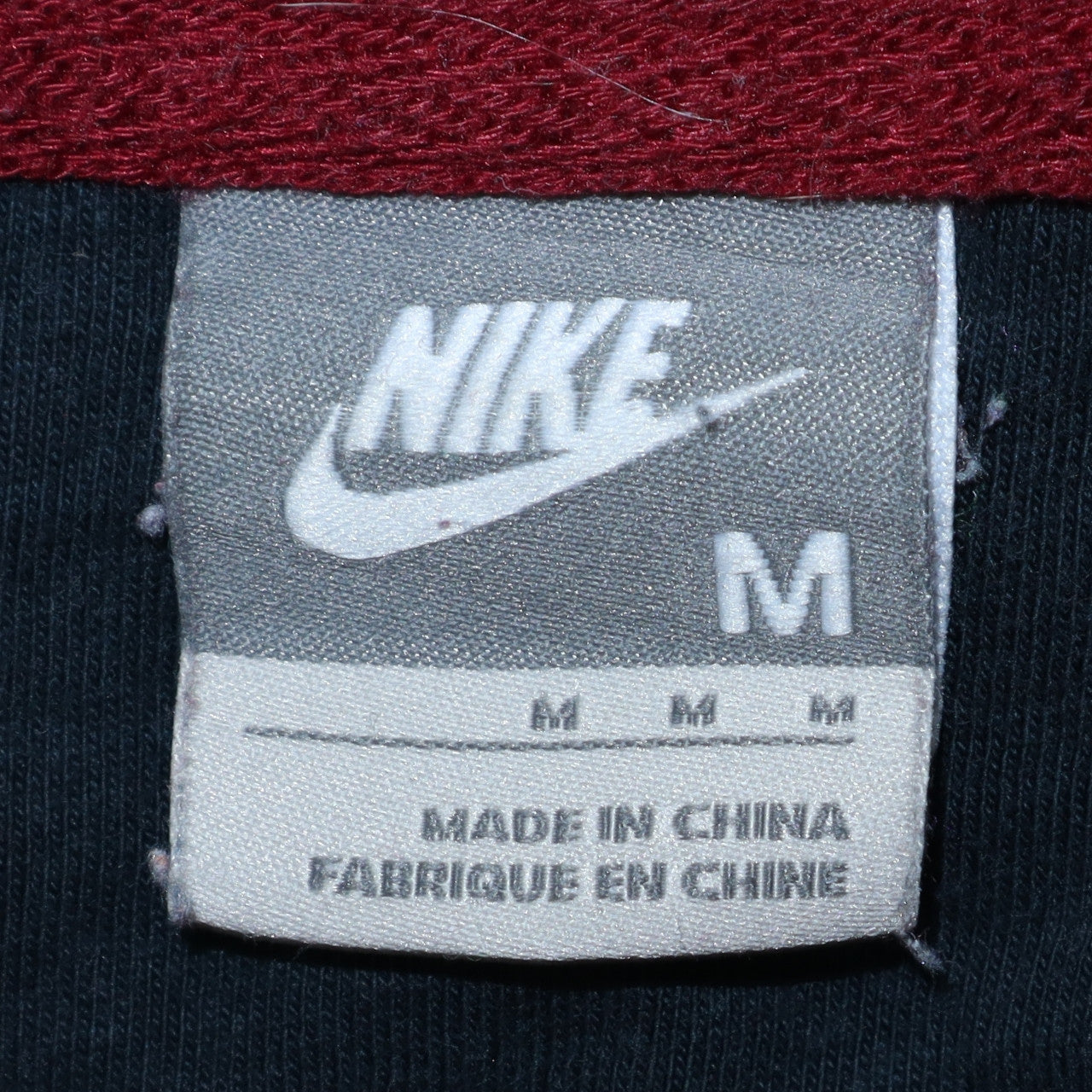 Mens UK Size M Nike Red Full Zip Hoodie