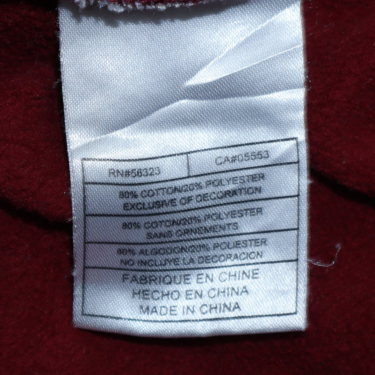Mens UK Size M Nike Red Full Zip Hoodie