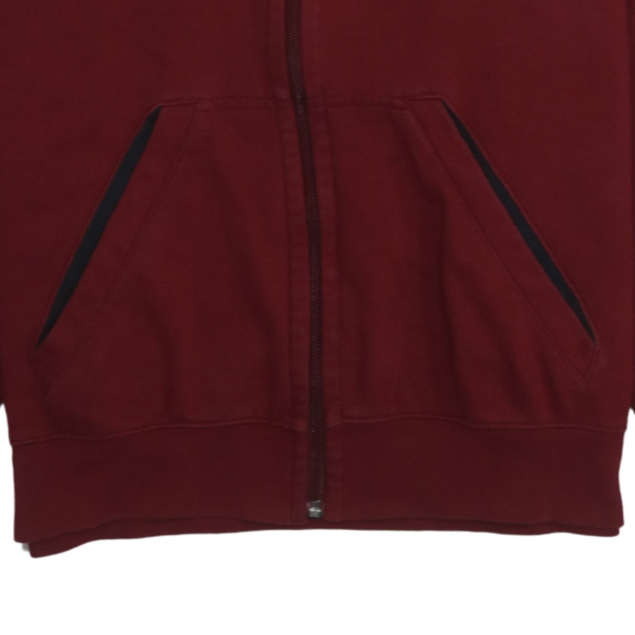Mens UK Size M Nike Red Full Zip Hoodie
