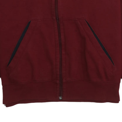 Mens UK Size M Nike Red Full Zip Hoodie