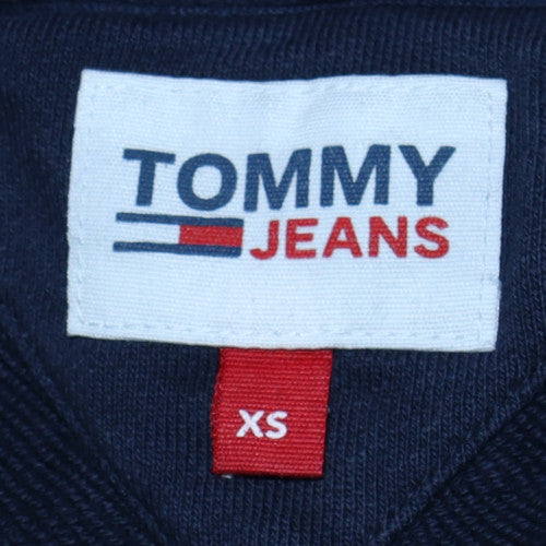 Mens UK Size XS Tommy Jeans Blue Pullover Hoodie