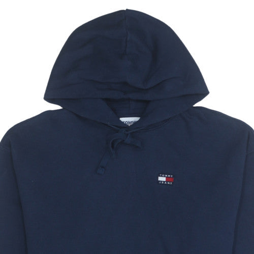 Mens UK Size XS Tommy Jeans Blue Pullover Hoodie