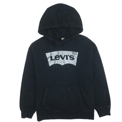 Womens UK Size L Levi's Black Pullover Hoodie
