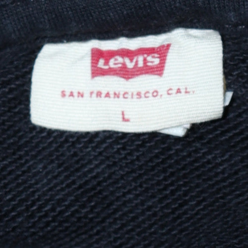 Womens UK Size L Levi's Black Pullover Hoodie