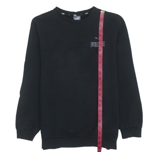 Mens UK Size M Puma Black Pullover Sweatshirt