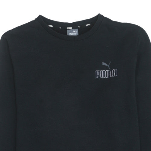 Mens UK Size M Puma Black Pullover Sweatshirt