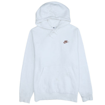 Mens UK Size S Nike White Pullover Hoodie