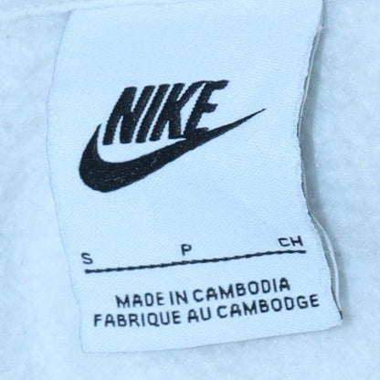 Mens UK Size S Nike White Pullover Hoodie
