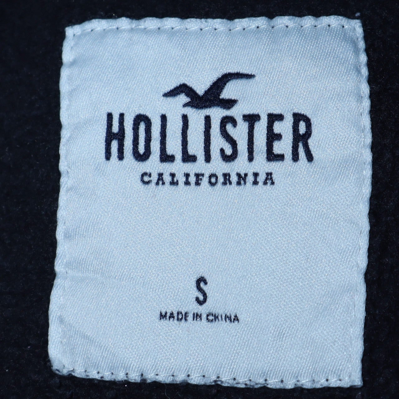 Mens UK Size S Hollister Black Pullover Hoodie