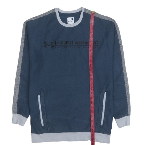 Mens UK Size S Under Armour Blue Pullover Sweatshirt