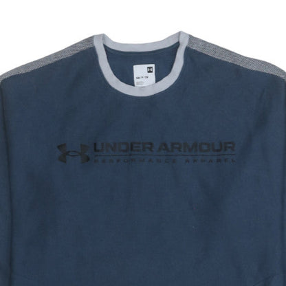 Mens UK Size S Under Armour Blue Pullover Sweatshirt
