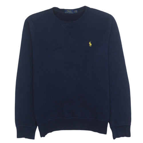 Mens UK Size S Ralph Lauren Blue Pullover Sweatshirt