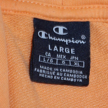 Mens UK Size L Champion Beige Pullover Hoodie