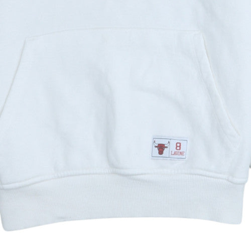 Mens UK Size M Primark White Pullover Hoodie