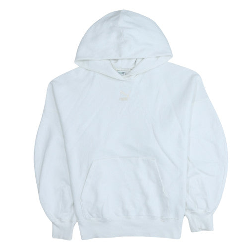 Womens UK Size M Puma White Pullover Hoodie
