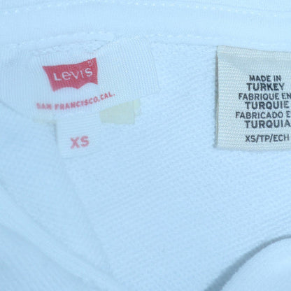 Mens UK Size XS Levi's White Pullover Hoodie