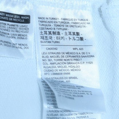 Mens UK Size XS Levi's White Pullover Hoodie