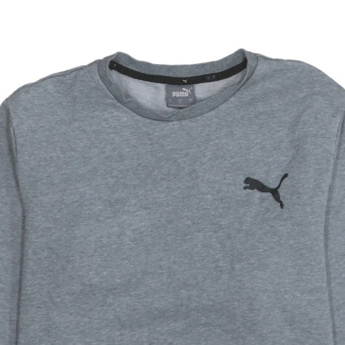 Mens UK Size L Puma Grey Pullover Sweatshirt