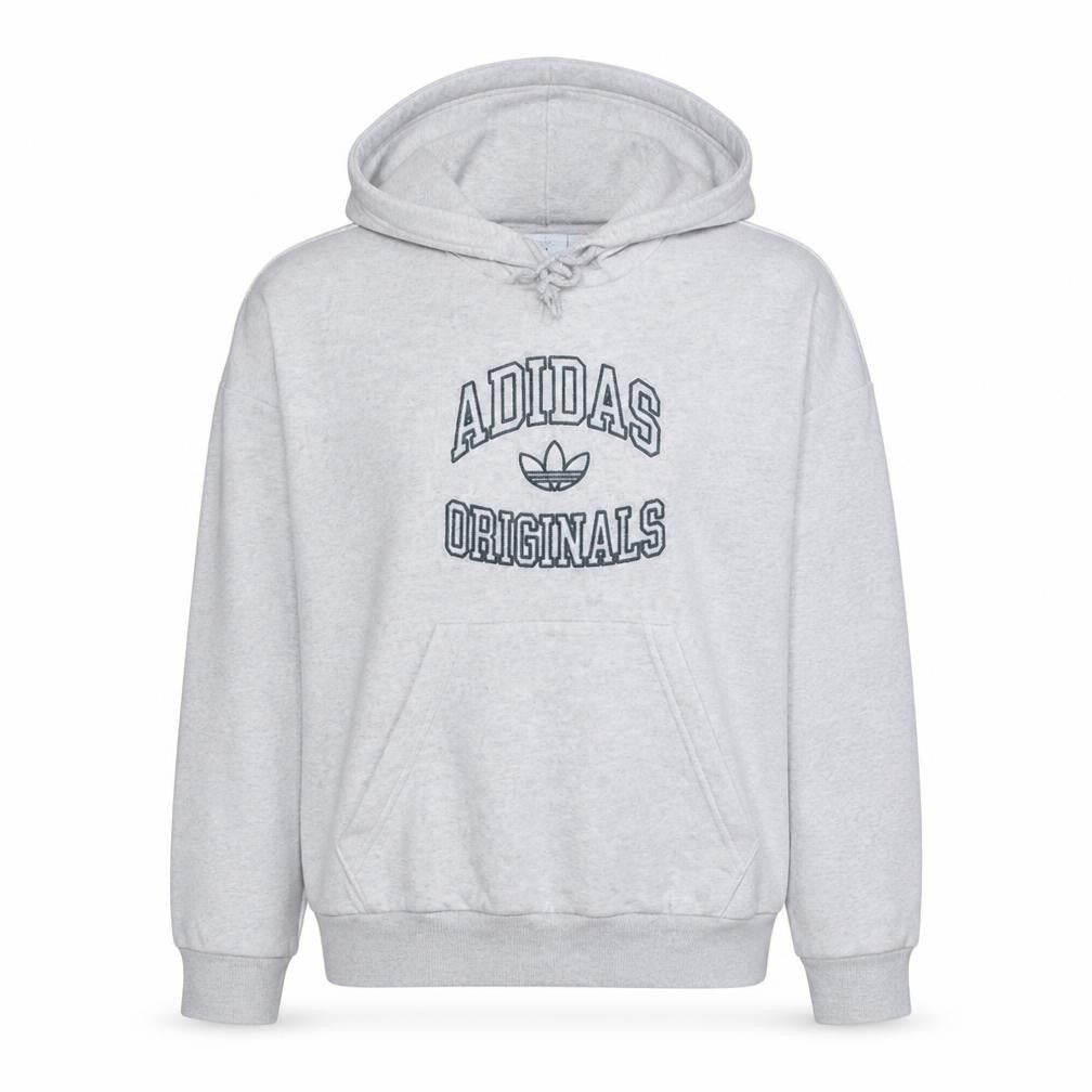 Front view of Adidas Originals Women Beige XS Pullover Hoodie Sweatshirt
