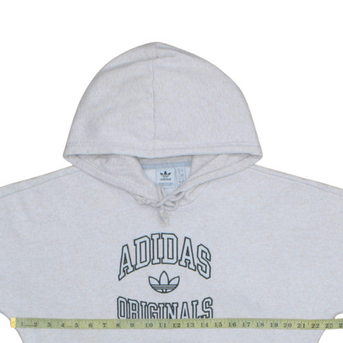 Womens UK Size XS Adidas Beige Pullover Hoodie