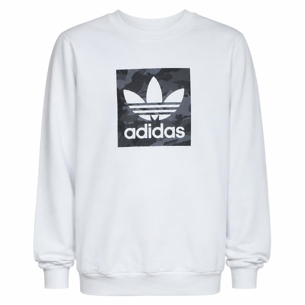 Mens UK Size M adidas White Pullover Sweatshirt