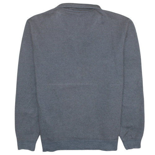 Mens UK Size L Nike Grey 1/2 Zip Sweatshirt