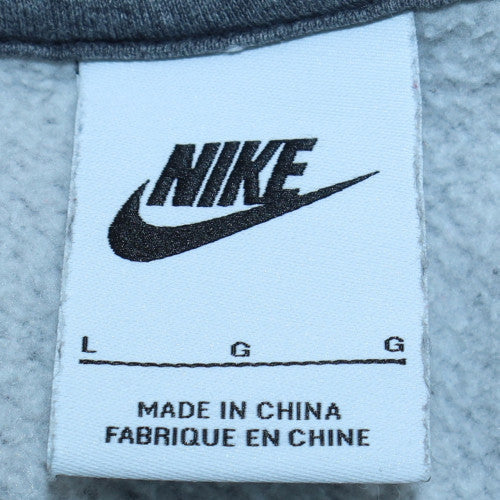 Mens UK Size L Nike Grey 1/2 Zip Sweatshirt