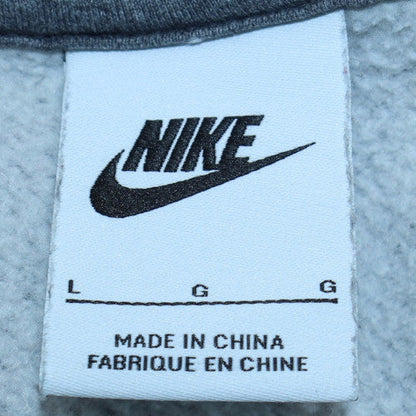 Mens UK Size L Nike Grey 1/2 Zip Sweatshirt