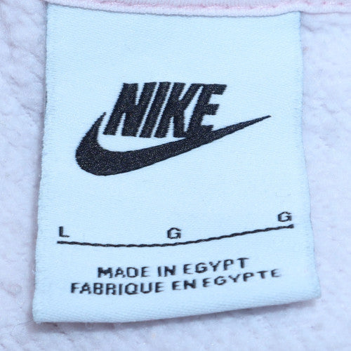 Womens UK Size L Nike Pink Pullover Hoodie
