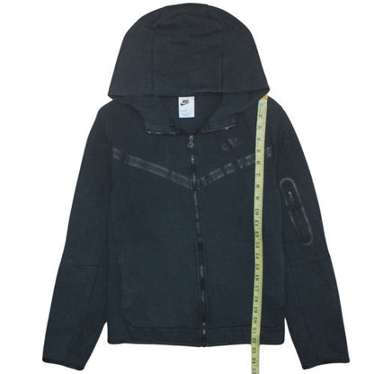 Nike Boys Black Full Zip Hoodie XL 158-170cm Hooded Sweatshirt