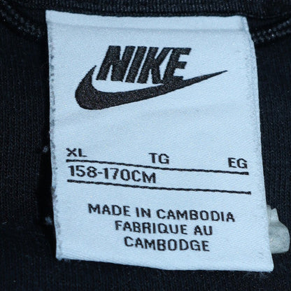 Nike Boys Black Full Zip Hoodie XL 158-170cm Hooded Sweatshirt