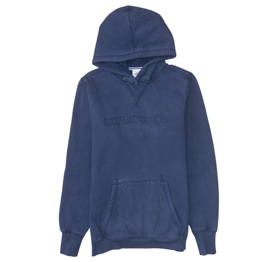Mens UK Size M Umbro Blue Pullover Hoodie