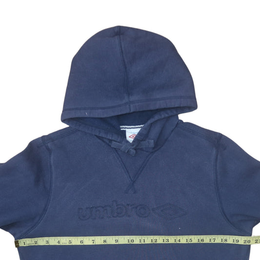 Mens UK Size M Umbro Blue Pullover Hoodie