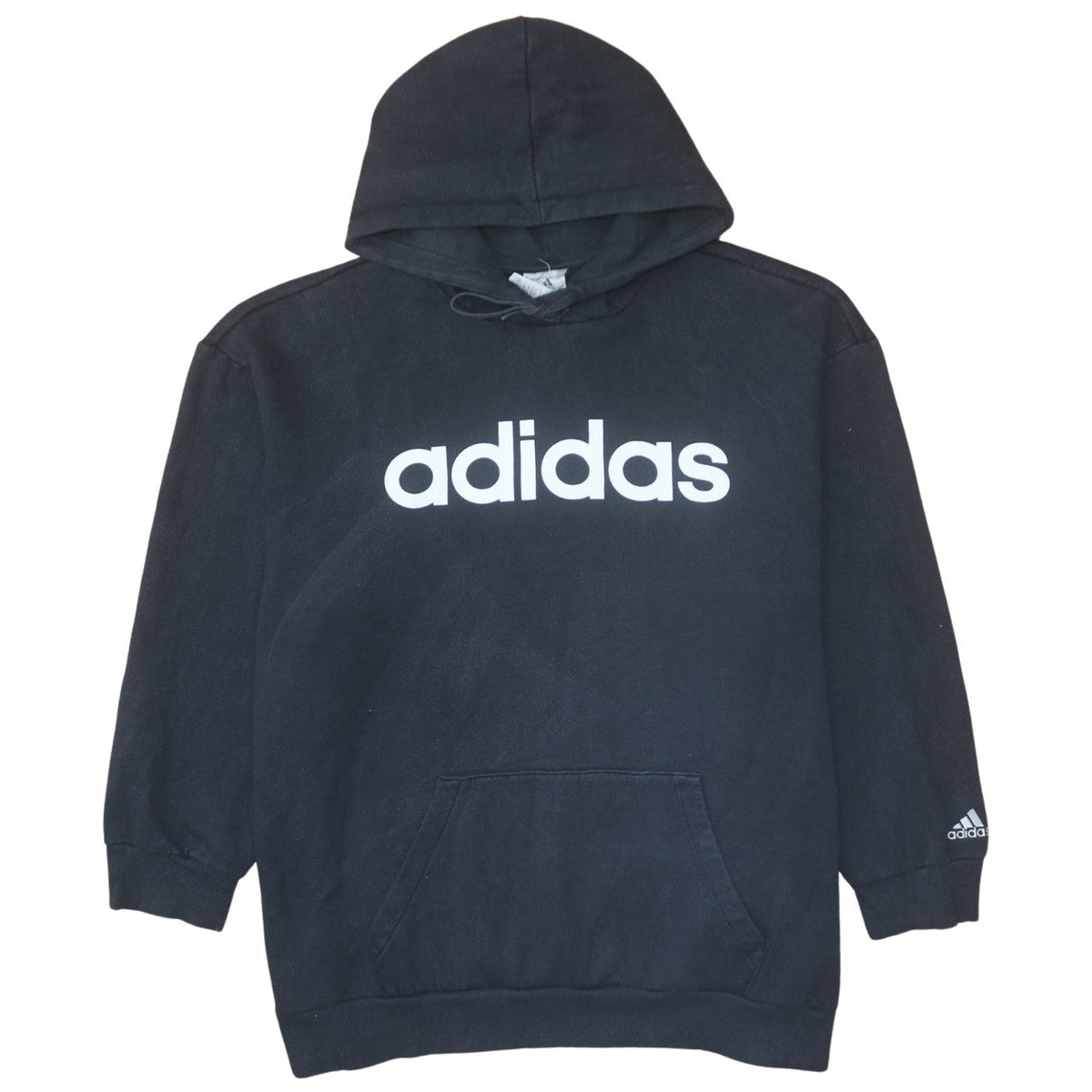 Womens UK Size 2XL Adidas Black Pullover Hoodie
