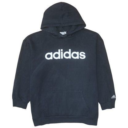 Womens UK Size 2XL Adidas Black Pullover Hoodie