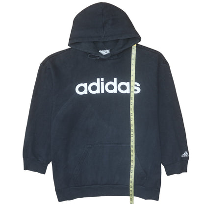 Womens UK Size 2XL Adidas Black Pullover Hoodie