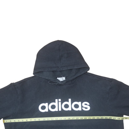 Womens UK Size 2XL Adidas Black Pullover Hoodie