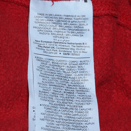 Mens UK Size S Nike Red Pullover Hoodie