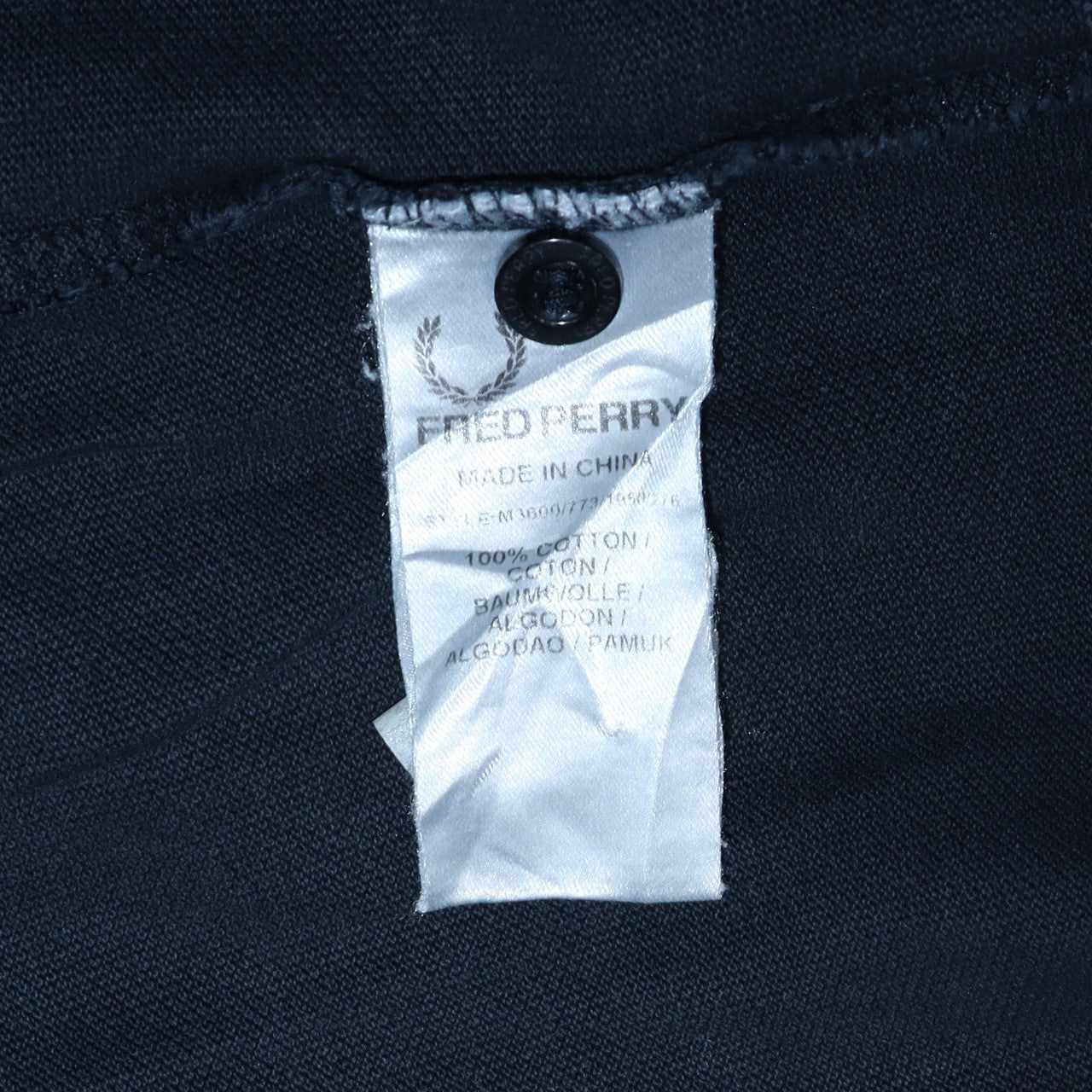 Fred Perry Men's Black Slim Fit Polo Shirt L Cotton Laurel Logo