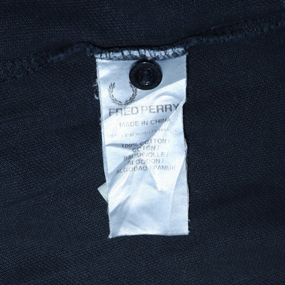 Fred Perry Men's Black Slim Fit Polo Shirt L Cotton Laurel Logo