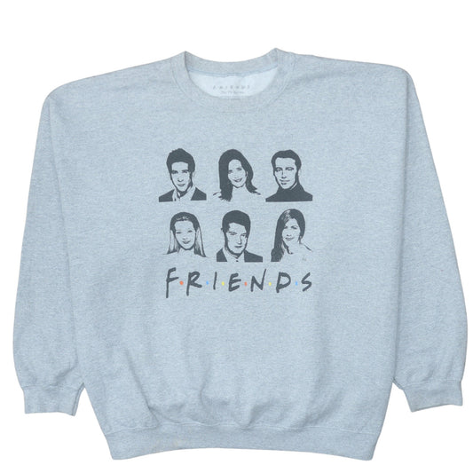Mens UK Size 3XL Friends The TV Series Grey Pullover Sweatshirt