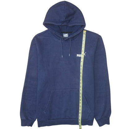 Mens UK Size XL Puma Blue Pullover Hoodie