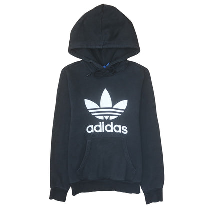 Womens UK Size 10 Adidas Black Pullover Hoodie