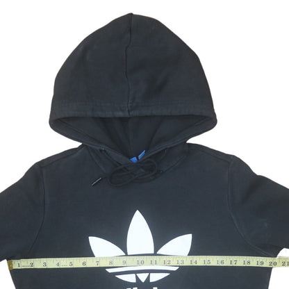 Womens UK Size 10 Adidas Black Pullover Hoodie