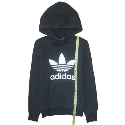 Womens UK Size 10 Adidas Black Pullover Hoodie